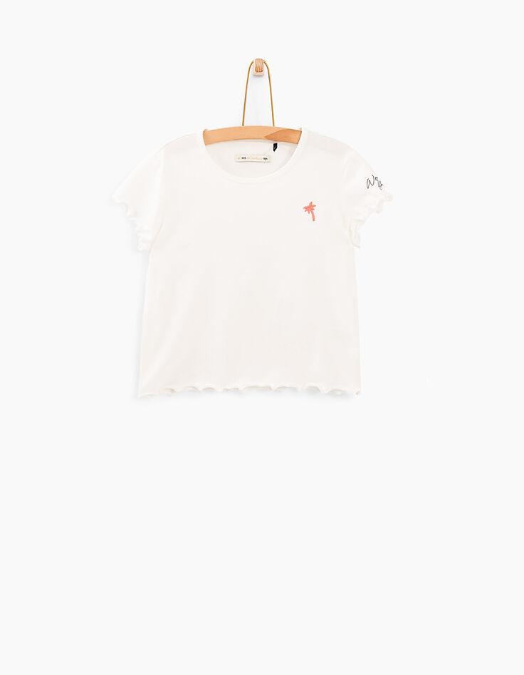 Vestido-peto 2 en 1 vaquero con camiseta niña-3