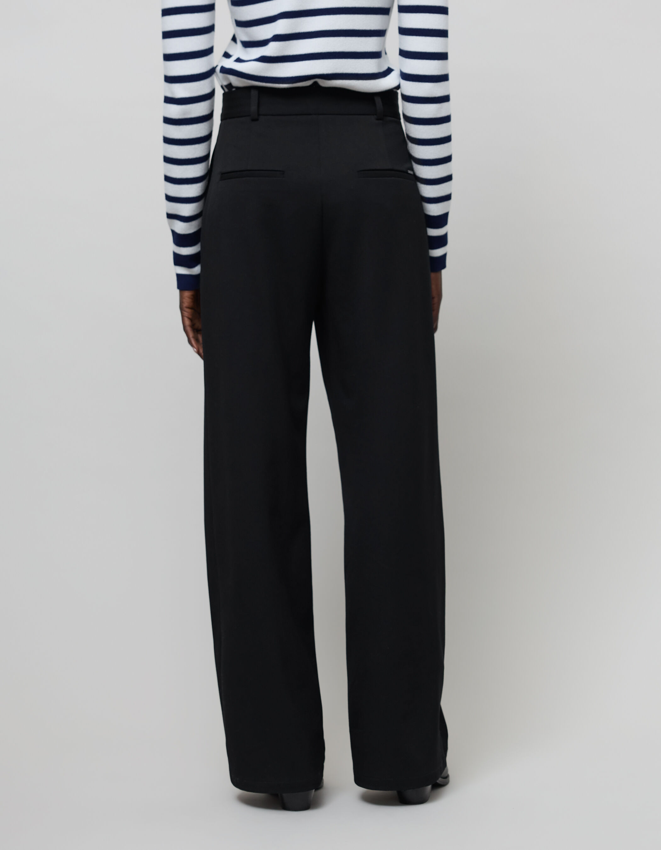 Pantalon large noir Femme IKKS