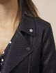 Veste noire irisée esprit motard I.Code-4