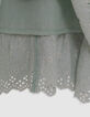 Aqua Maxikleid, Blumenprint, Mädchen-8