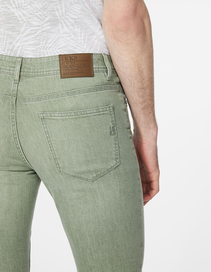 Jean slim kaki Salvation Homme-5