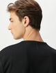 T-shirt noir bords thermocollés DRY FAST Homme-4