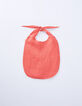Bavoir long rose et orange lin lavé GABRIELLE PARIS-2