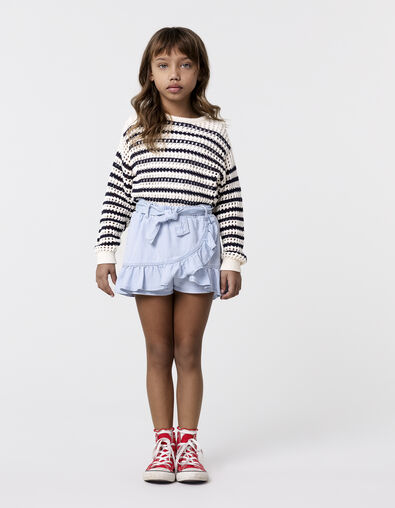 Jersey marinera algodón punto calado niña - IKKS