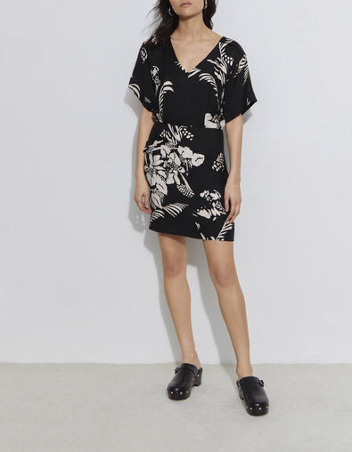 Pure Edition – Women’s black Jungle Vibe print dress - IKKS