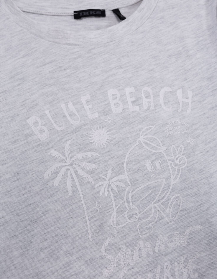 T-shirt gris visuel fruit-surfer fille-5