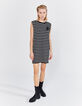 Vestido marinera negro rayas crudas hombreras mujer-1