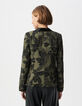 Khaki LENZING™ ECOVERO™ maxi Dschungel Anzug Jacke Damen-3