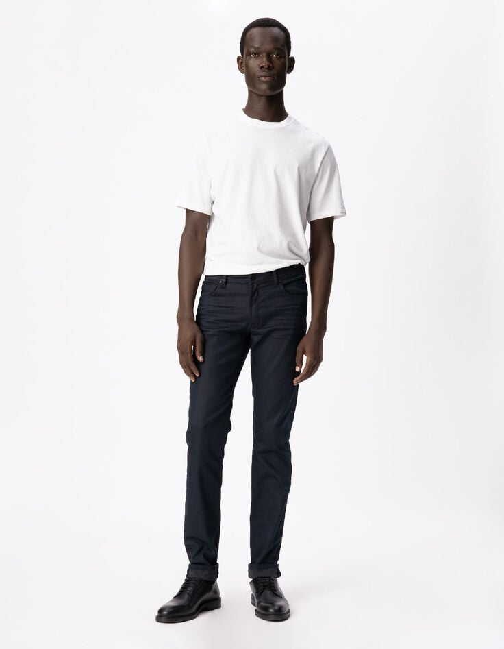 Jean SLIM marine Denim Homme-1