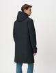 Men&rsquo;s navy mid-length hooded parka-3