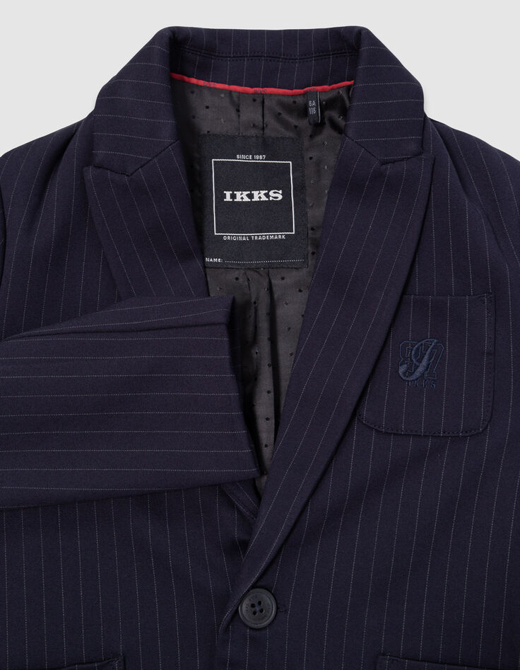 Marine blazer met pinstripes jongens-2