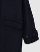 Men's navy blue long coat-8