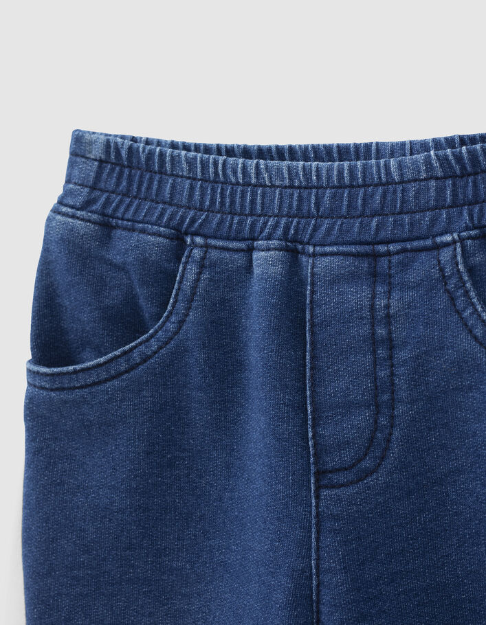 Vaquero medium blue punto knitlook bio bebé-5