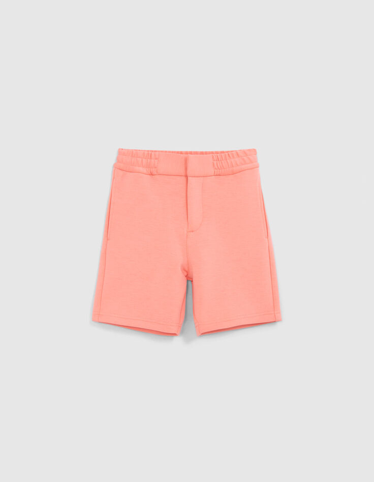 Bermudas naranja felpa techfleece niño-1