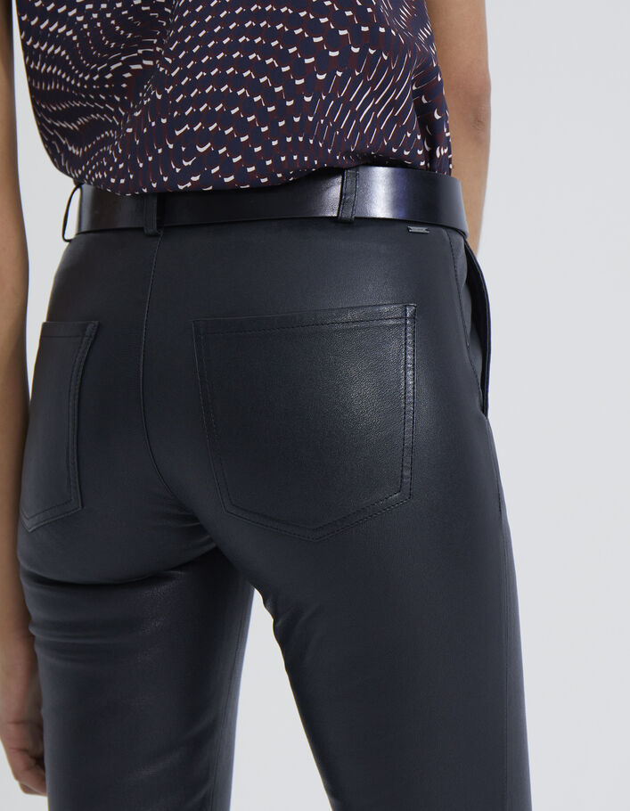 Pantalon cuir d'agneau femme - IKKS