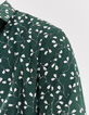 Chemise SLIM verte bio imprimé petites feuilles Homme-5