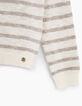 Jersey crudo tricot rayas y calado niña-3