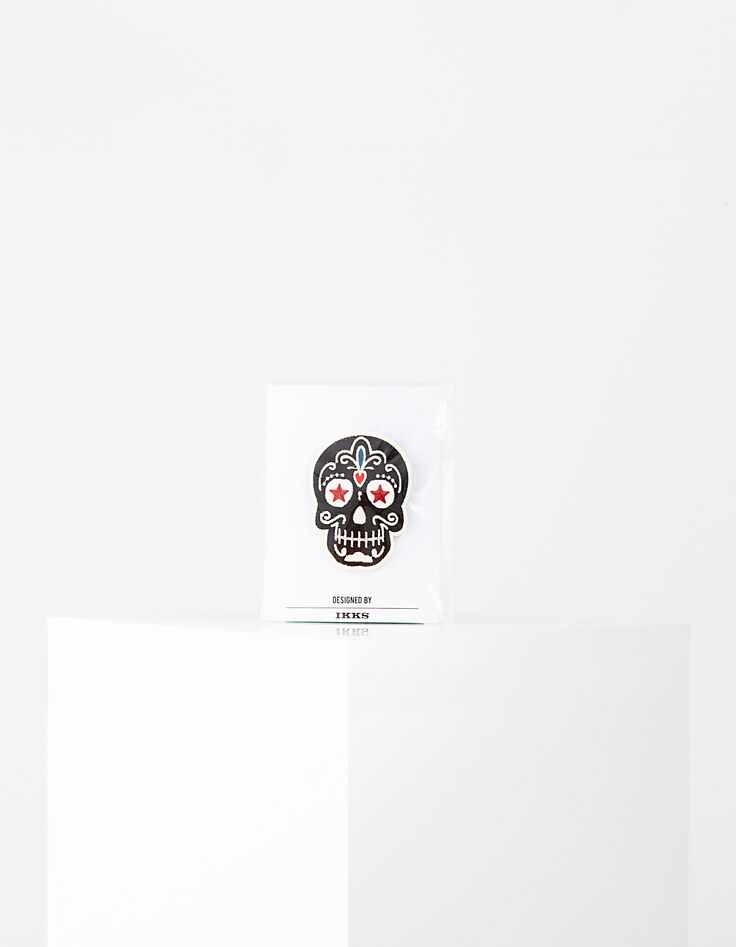 Broche tête de mort femme-1