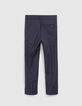 Pantalon marine maille garçon-5