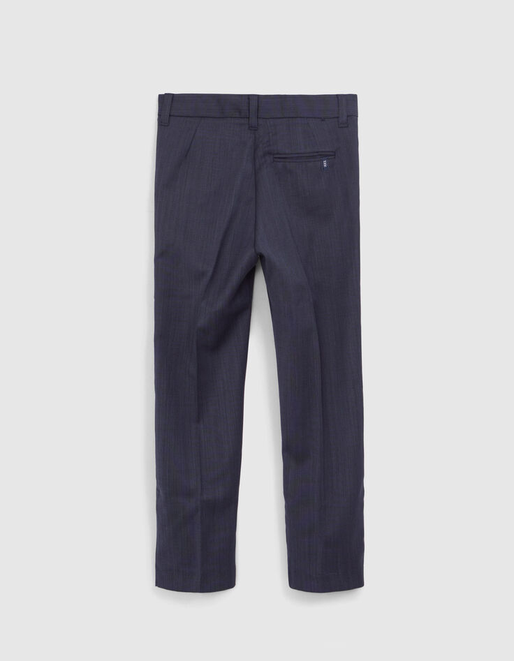 Pantalon marine maille garçon-5