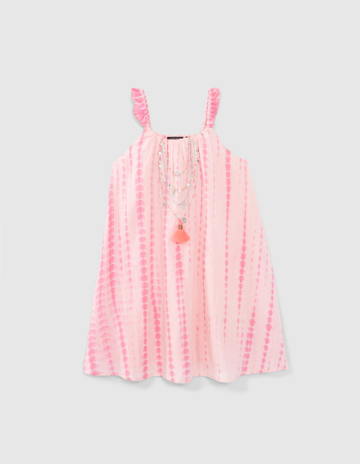 Vestido rosa tie&dye collares bordados ni&ntilde;a-1