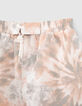 Kaki zwemshort tie and dye print jongens-3