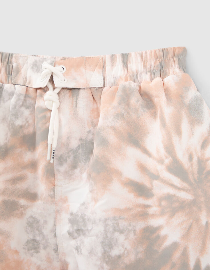 Kaki zwemshort tie and dye print jongens-3