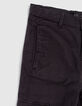 Pantalon battle noir avec zip garçon -5