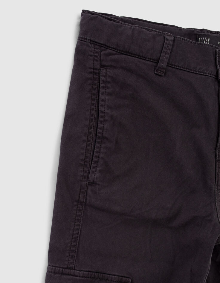 Pantalon battle noir avec zip garçon -5