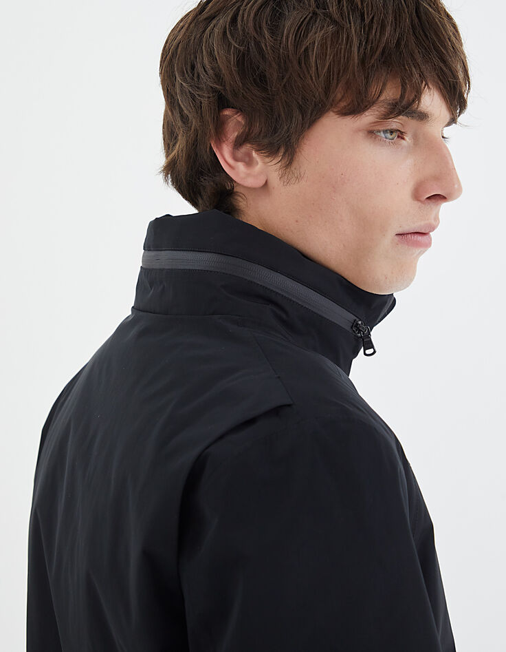 Jack in zwart nylon WATERPROOF Heren-4