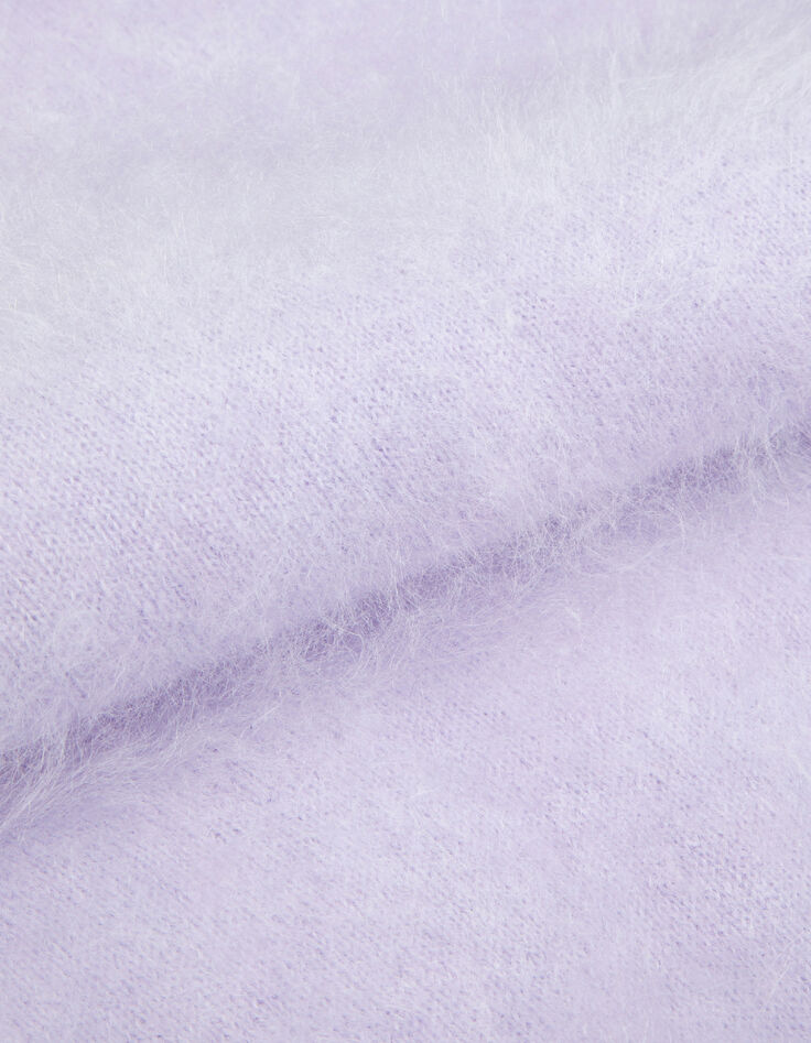 Gebreide dames trui van lila kasjmier-8