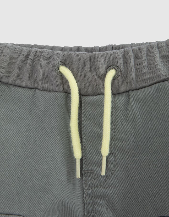 Khaki CARGO-Hose aus Mischgewebe für Babyjungen - IKKS