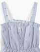 Robe navy rayé à bretelles fille-4