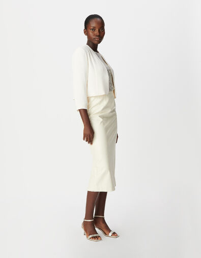 Kurze wei&szlig;e Anzugjacke - IKKS