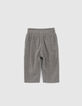 Baby girls’ LENZING™ ECOVERO™ jacquard embroidery trousers-3