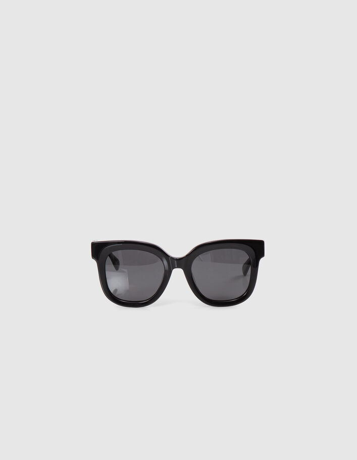 Women’s black oversize butterfly frame sunglasses-2