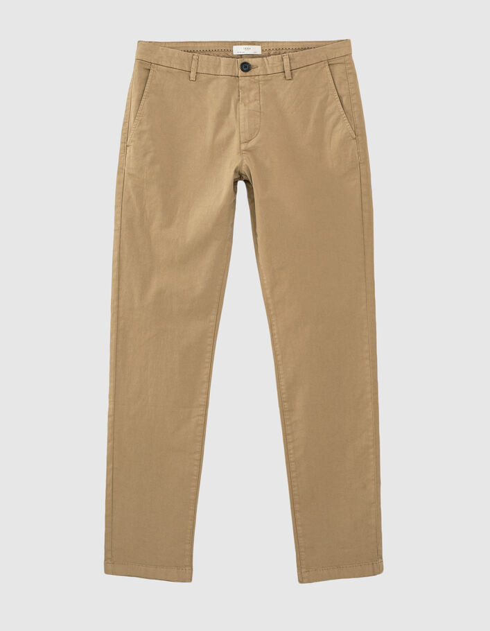 Pantalon chino slim beige Homme-6