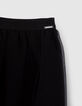 Jupe noire tulle asymétrique fille-2