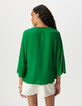 Blouse verte LENZING™ ECOVERO™ esprit cape-3
