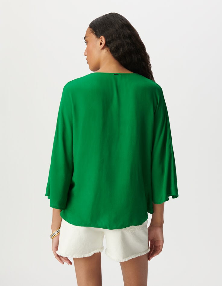 Blouse verte LENZING™ ECOVERO™ esprit cape-3 Blouse verte LENZING™ ECOVERO™ esprit cape-3