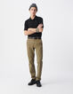 Pantalon chino SLIM kaki Homme-1