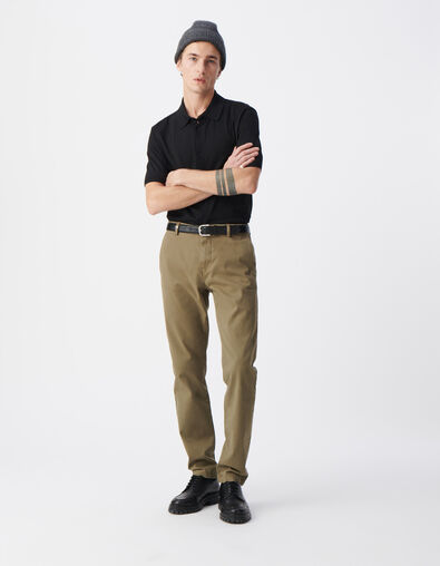 Pantalon chino SLIM kaki Homme - IKKS