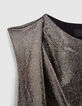 Pure Edition-Top gold drap&eacute; maille lurex Femme-5