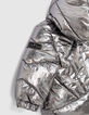 Doudoune bronze matelassée et fourrée bébé fille-7