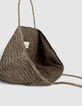 Panier kaki tressage façon raphia-6