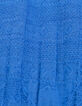 Blaues Jacquard-Mädchentop mit aufgestickten Trägern-6