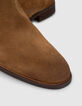Boots marron en cuir velours zippées Homme-4