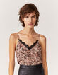 Caraco kant vlinderprint gerecycleerd dames-2
