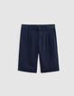 Bermudas tipo chino azul marino niño-4