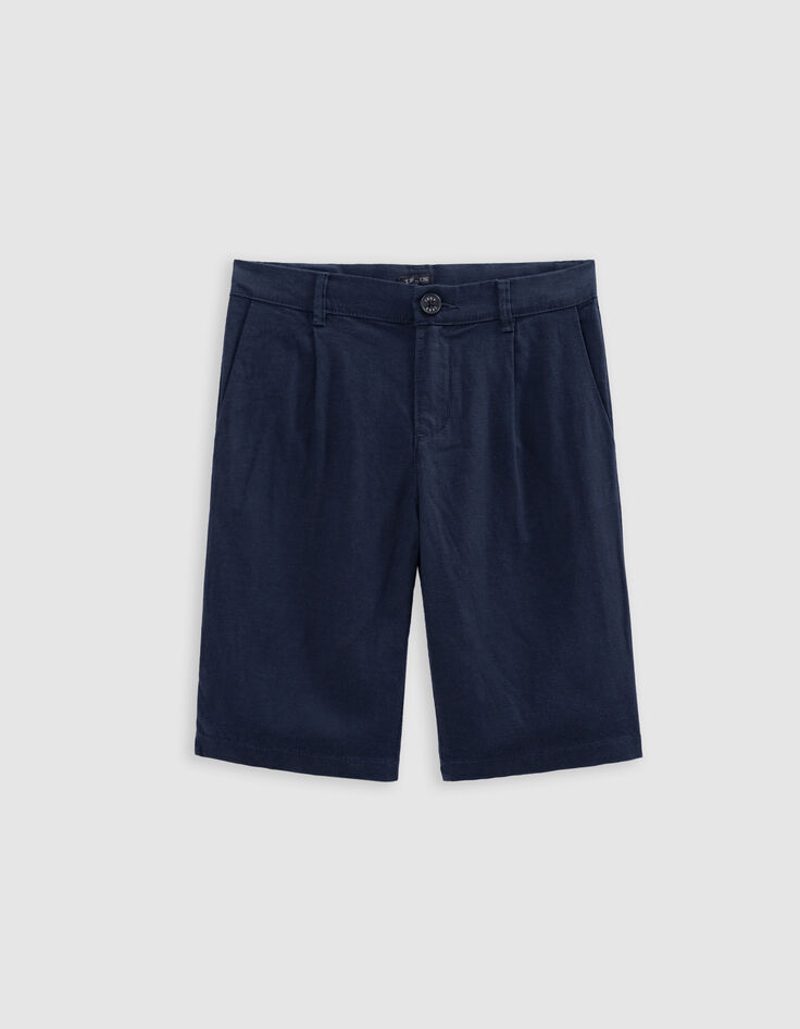 Bermudas tipo chino azul marino niño-4